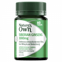 Natures Own Siberian Ginseng 1000mg 60 Tablets