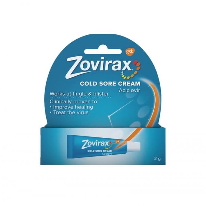 Buy Zovirax Cold Sore Cream Tube 2g Online