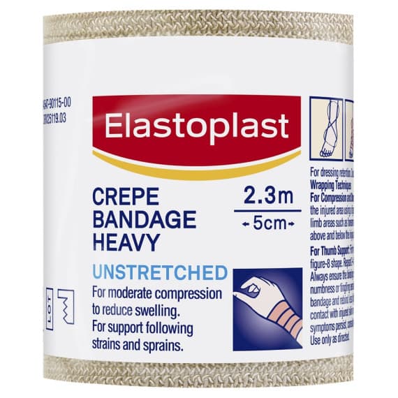 Buy Elastoplast Heavy Weight Crepe Bandage 5cm x 2.3m Online Chemist Australia