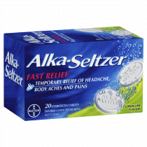 Alka-Seltzer Effervescent Tablets Lemon Lime 20 Tablets
