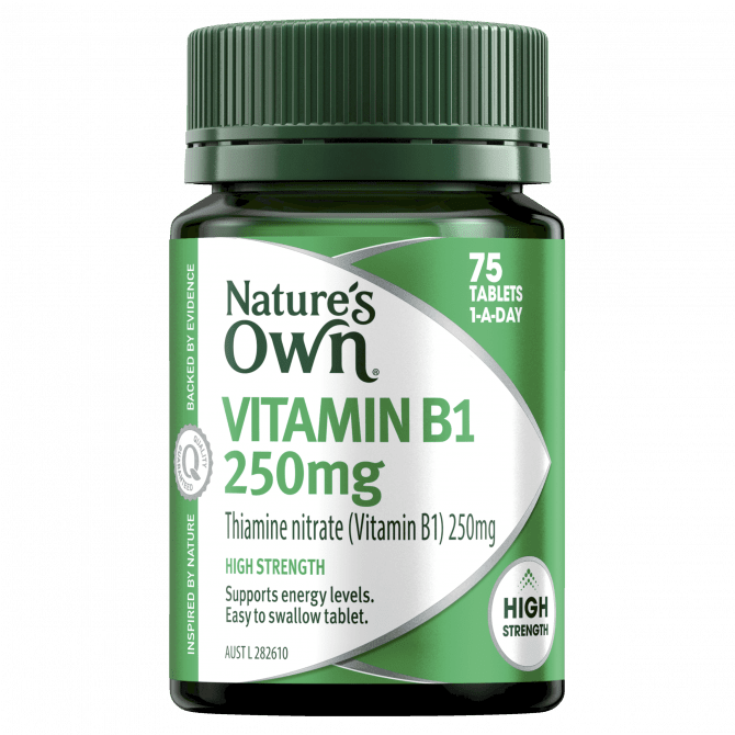 Buy Natures Own Vitamin B1 250mg 75 Tablets Online