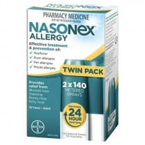 Nasonex Allergy 140 Spray Twin Pack (140 x 2)