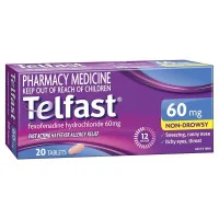 Telfast 60mg 20 Tablets