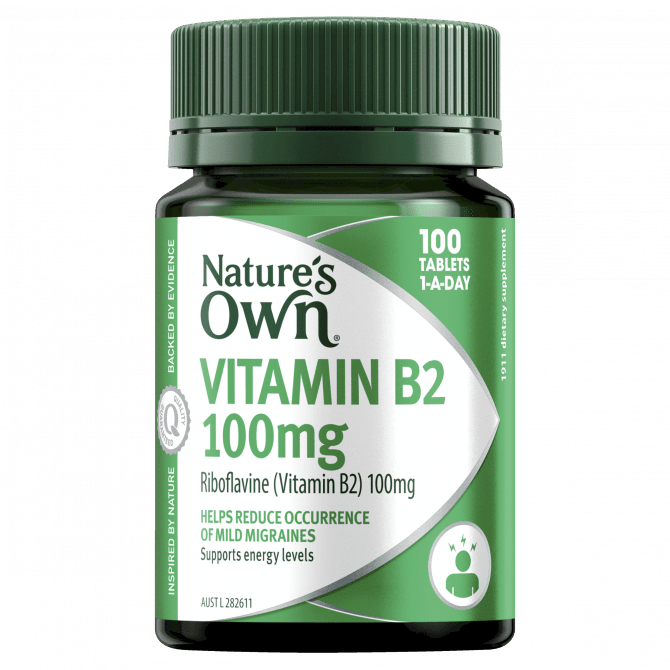 Shop Natures Own Vitamin B2 100mg 100 Tablets Online