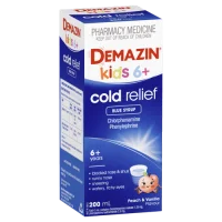 Demazin Kids 6 Plus Cold Relief Blue Syrup 200ml