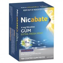 Nicabate Gum Extra Fresh 4mg 100 Pieces