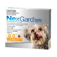 Nexgard Chewables for Very Small Dogs 2 to 4kg Orange 3 Pack