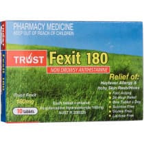 Trust Fexit 180mg 10 Tablets