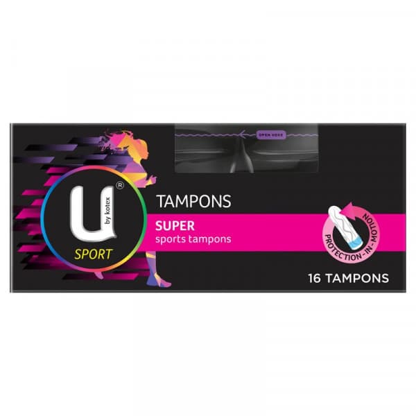 Buy U By Kotex Sport Super Tampons 16 Pack Online Chemist Australia