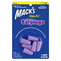 Macks Slim Fit Soft Foam Ear Plugs 3 Pair