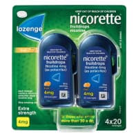 Nicorette Nicotine Lozenges Fruit 4mg 80 Lozenges