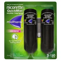 Nicorette QuickMist SmartTrack Nicotine Cool Berry Mouthspray Duo Pack 2 x 150 Sprays