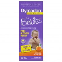 Dymadon for Babies 1 Month to 2 Years Colour Free Orange 60ml