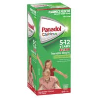 Panadol Children 5 to 12 Years Elixir Raspberry Flavour 200mL