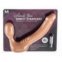 Best Friends Forever Simply Strapless Vibrating Silicone Vanilla Med
