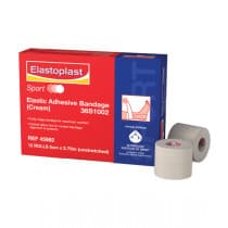 Elastoplast Sport Elastic Adhesive Bandage Cream (5cm x 2.75m) Single Roll