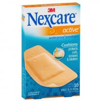 Nexcare Active Waterproof Bandages Large 10 Pack