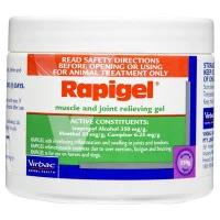 Virbac Rapigel Muscle And Joint Relieving Gel 250g For Animal Use
