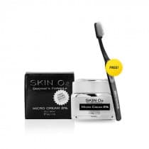 Skin O2 Micro Cream Exfoliator 8% 50g + Derma Brush