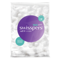 Swisspers Cotton Balls White 160 Pack