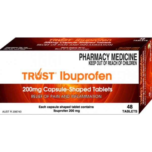 Buy Trust Ibuprofen 48 Tablets Online Chemist Australia