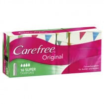 Carefree Original Super Tampons 16 Pack
