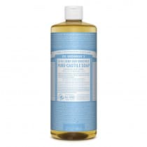Dr. Bronners Pure-Castile Baby Liquid Soap Unscented 946ml