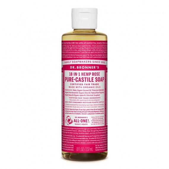 Dr. Bronners Pure Castile Liquid Soap Rose 237ml