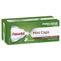 Panadol Mini Caps for Pain Relief Paracetamol 500 mg 48 Mini Capsules S2