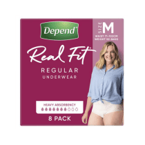 Depend Real Fit For Women Super Underwear Medium 8 Pack