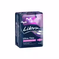 Libra Ultra Thin Pads Goodnights With Wings 10 Pack