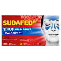 Sudafed Pe Sinus Day And Night Tabs 24