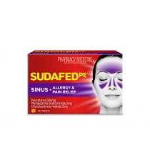 Sudafed PE Sinus Allergy & Pain Relief 48 Tablets