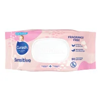 Curash Fragrance Free Baby Wipes 80 Pack
