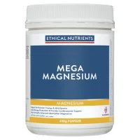 Ethical Nutrients Mega Magnesium Powder Raspberry 450g