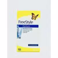 Abbott Freestyle Optium Blood Glucose Test Strips 100 Strips