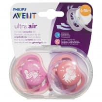 Avent Freeflow Fashion Pacifier 6-18m+ 2 Packs (Colour May Vary)