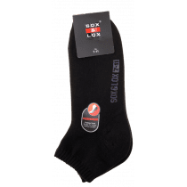 Sox & Lox Mens Sports Cushioned Anklet Socks Black (Size 7 - 11)