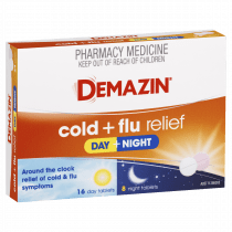 Demazin Cold + Flu Relief Day and Night Tablets 24 Tablets