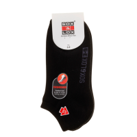 Sox & Lox Ladies Sports Cushioned Low Cut Socks Black (Size 3 - 9)