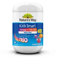 Natures Way Kids Smart Burstlets Omega 3 Fish Oil Trio 180 Capsules