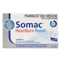 Somac Heartburn Relief 20mg 14 Tablets S3