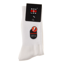 Sox and Lox Mens Sports Cushioned Long Socks White Size 7 to 11 