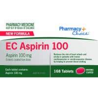Pharmacy Choice EC Aspirin 100 168 Tablets