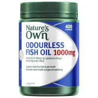Natures Own Odourless Fish Oil 1000mg 400 Capsules