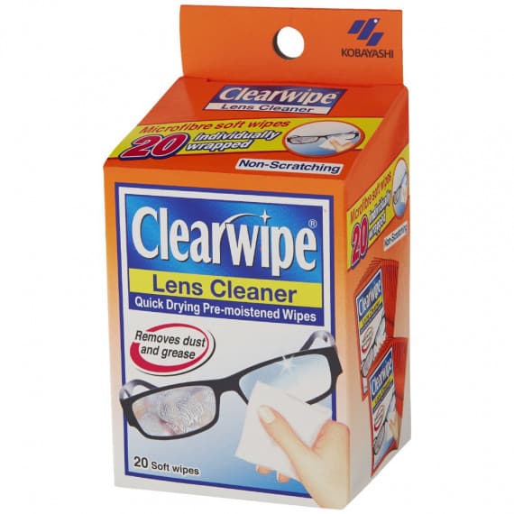 Shop Clearwipe Lens Cleaner Soft Wipes 20 Online