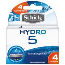 Schick Hydro 5 Blade Refills 4 Cartridges