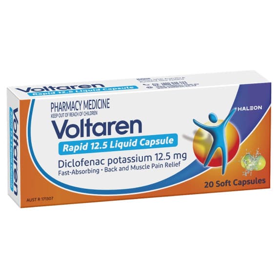Buy Voltaren Rapid 12.5mg Liquid Capsules 20 Online Chemist Australia