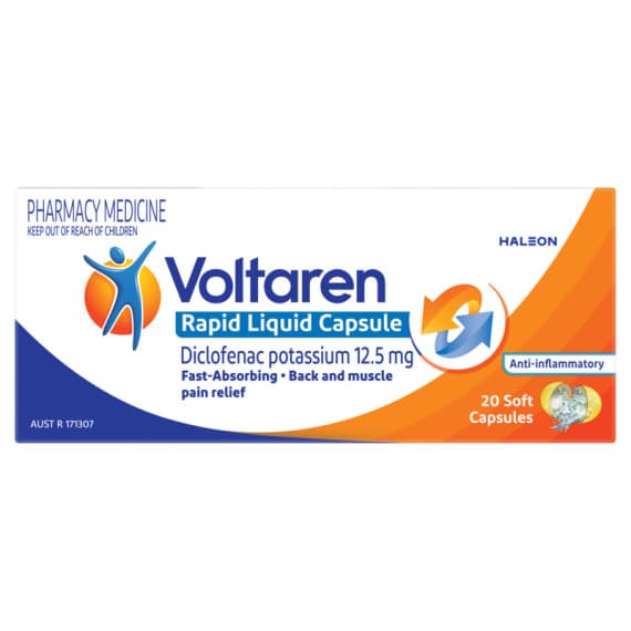 Buy Voltaren Rapid 12.5mg Liquid Capsules 20 Online Chemist Australia