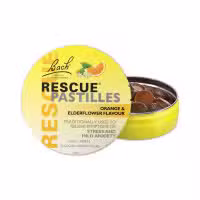 Bach Rescue Pastilles Orange and Elderflower